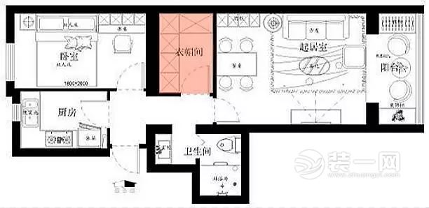 九江装饰公司分享52平北欧风格单身公寓改造案例
